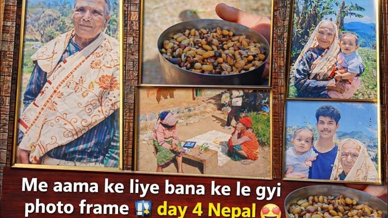 Me bana ke le gyi photo frame 🖼️ aama ke liye nepal day 4 ❤️😘🥹💞💝💓 #deliyvlogs #vlog  #viralvideo eye