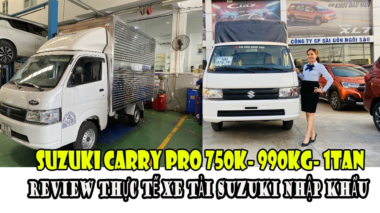 Review xe tải Suzuki Carry Pro 750kg- 990kg- 1 tấn- báo giá lăn bánh chi tiết