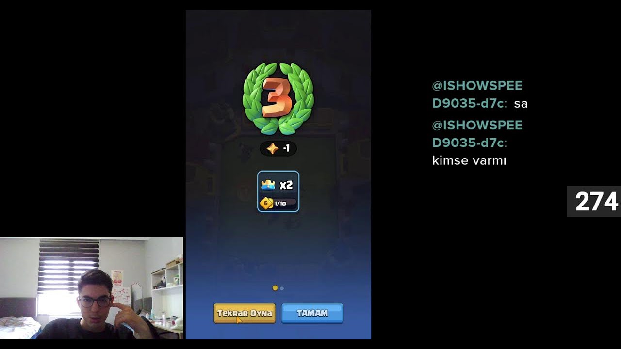 CLASH ROYALE YAYINI (GELİŞMEME YARDIM ET)