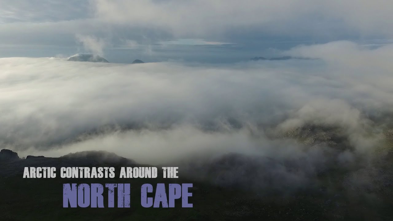 Arctic Contrasts around the North Cape [Aerial film 1080p]