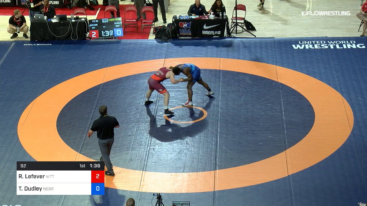 92 Kg Consolation Riley Lefever Nittany Lion Wrestling Club Vs Timothy Dudley Nebraska Wrestling T