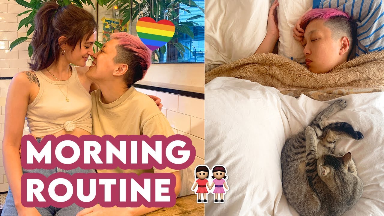 6AM Couples Morning Routine 💕 || Lesbian Couple ☀️👭 | Laura and Ami