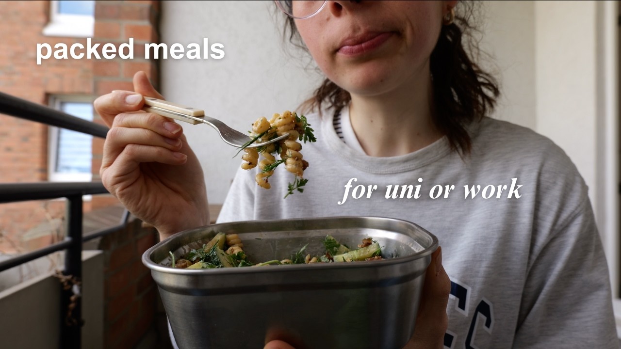 packed meals to take to uni or work! super easy recipes, episode 2