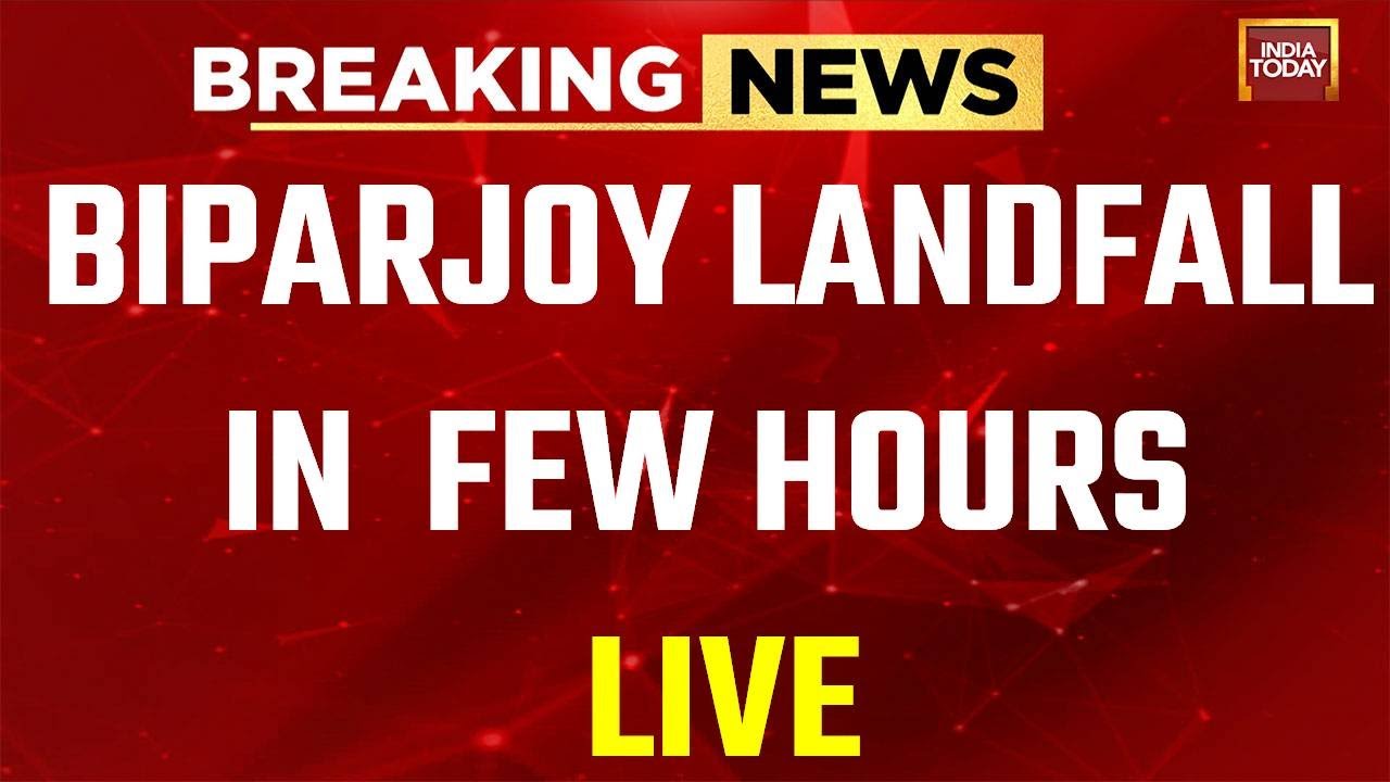Cyclone Biparjoy : Cyclone To Make Landfall Around 3 PM | Heavy Rains Lash Coastal Gujarat| Live