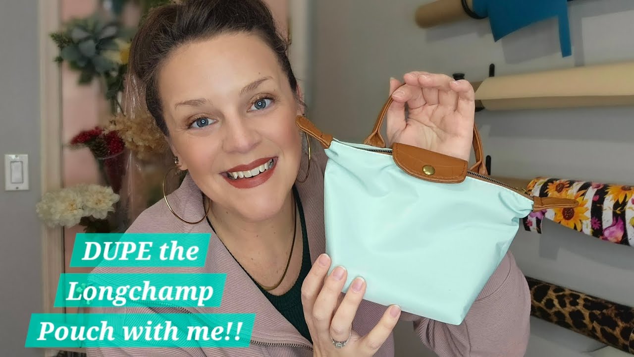 DUPE the Longchamp Pouch using The Champion Bag pattern from Land of the Loft Handmade!! 🎉🎊
