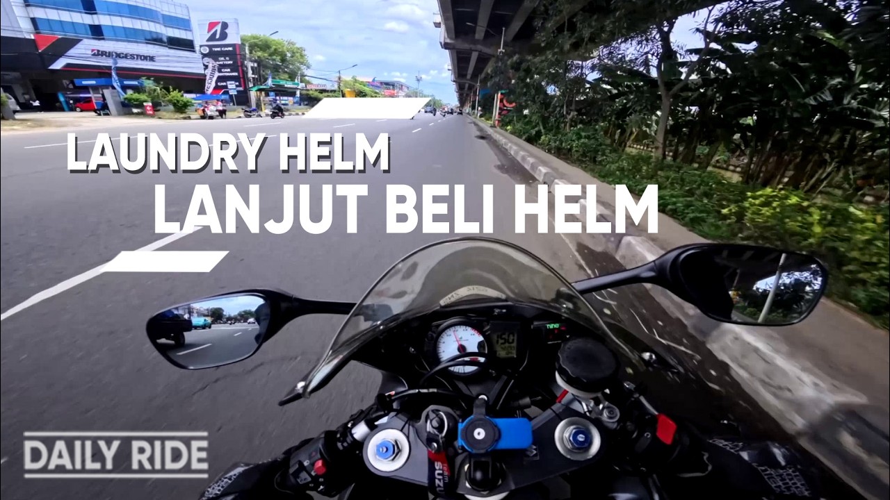 Daily Ride Lagi Pake GSX-R600 Ke Tempat Laundry dan Beli Helm Half Face Baru 🔥🔥