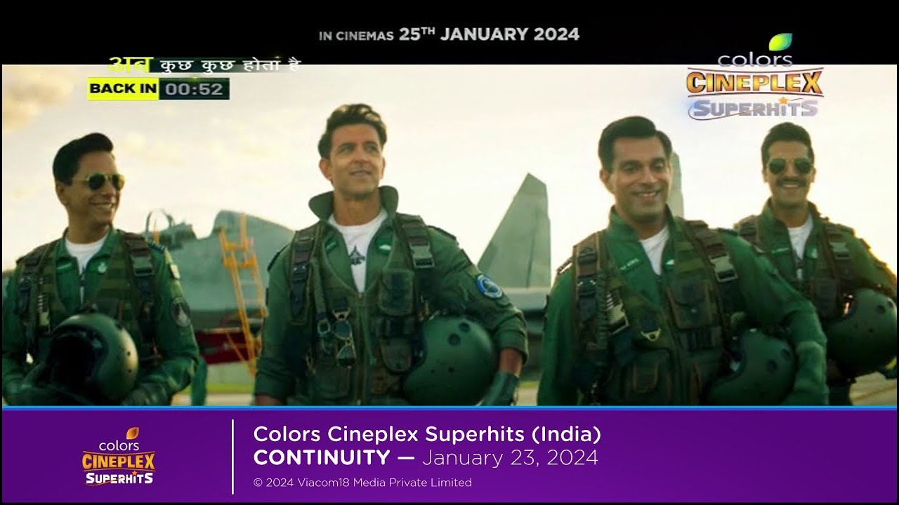 Colors Cineplex Superhits (India) continuity | January 23, 2024