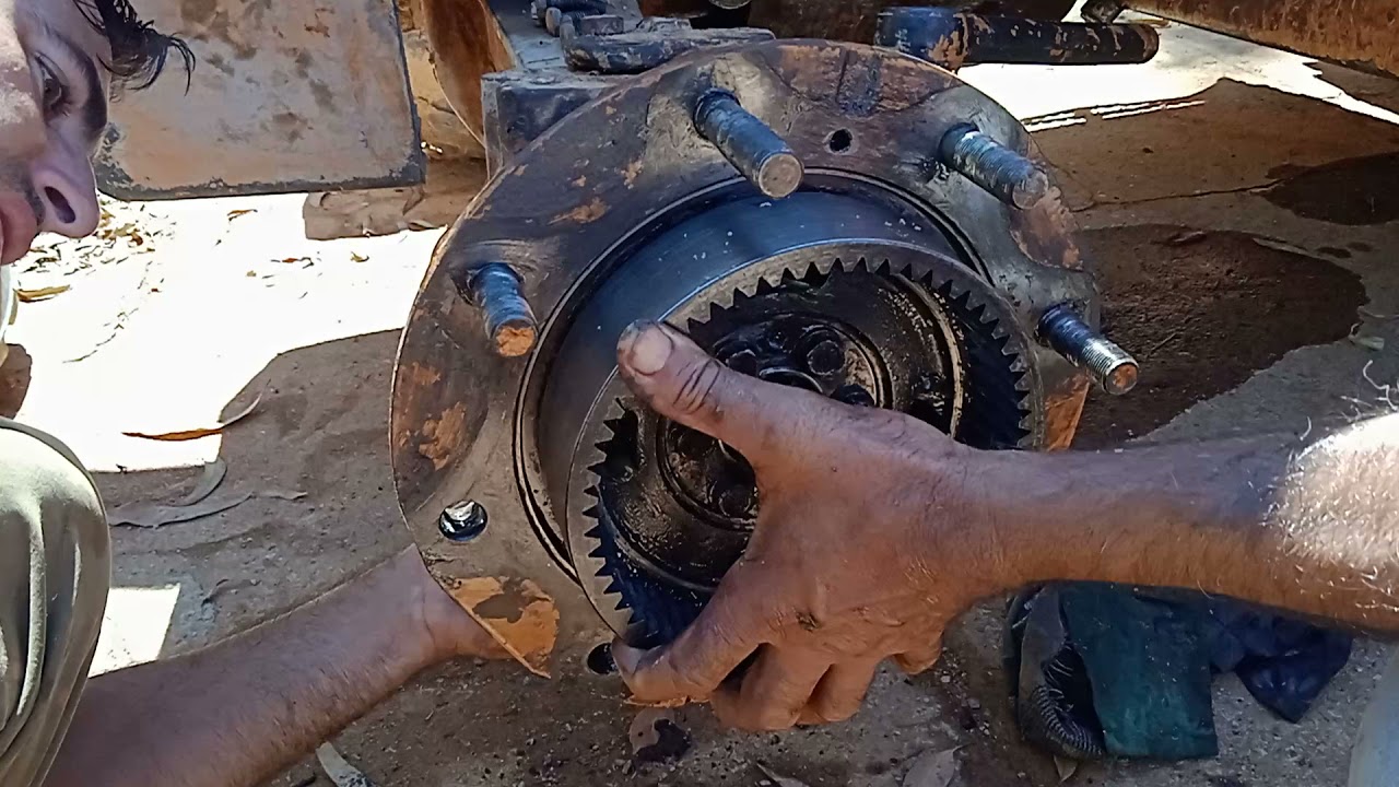 Segunda parte do vídeo de como montar a planetária da retroescavadeira Case