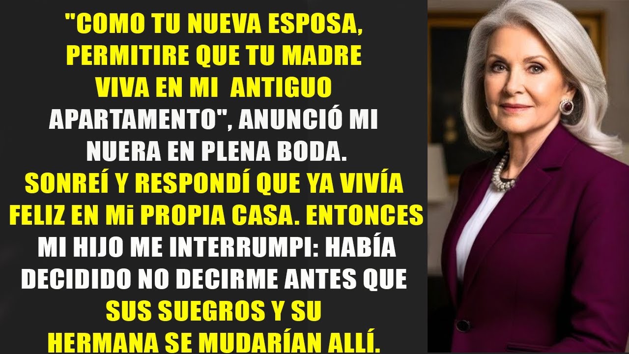 Mi hijo quiso sacarme de mi casa por sus suegros y su cuñada  Entonces hice algo que los dejó mudos