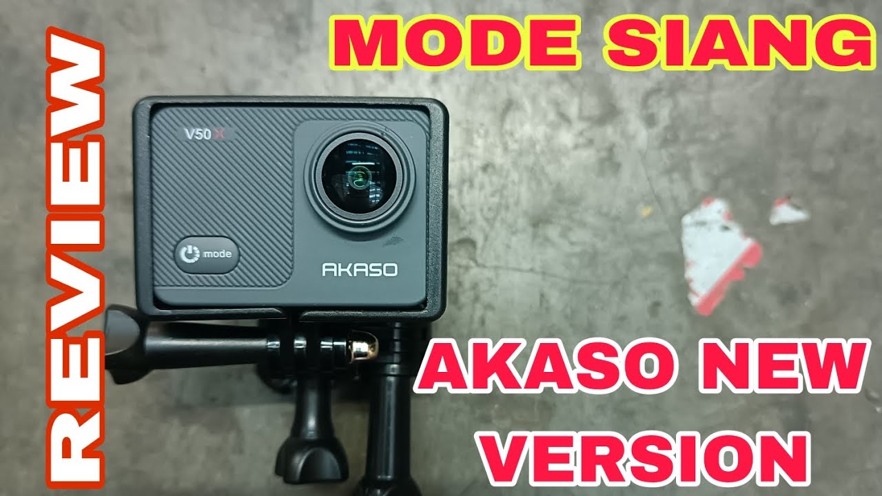 akaso v50 new version | review siang hari