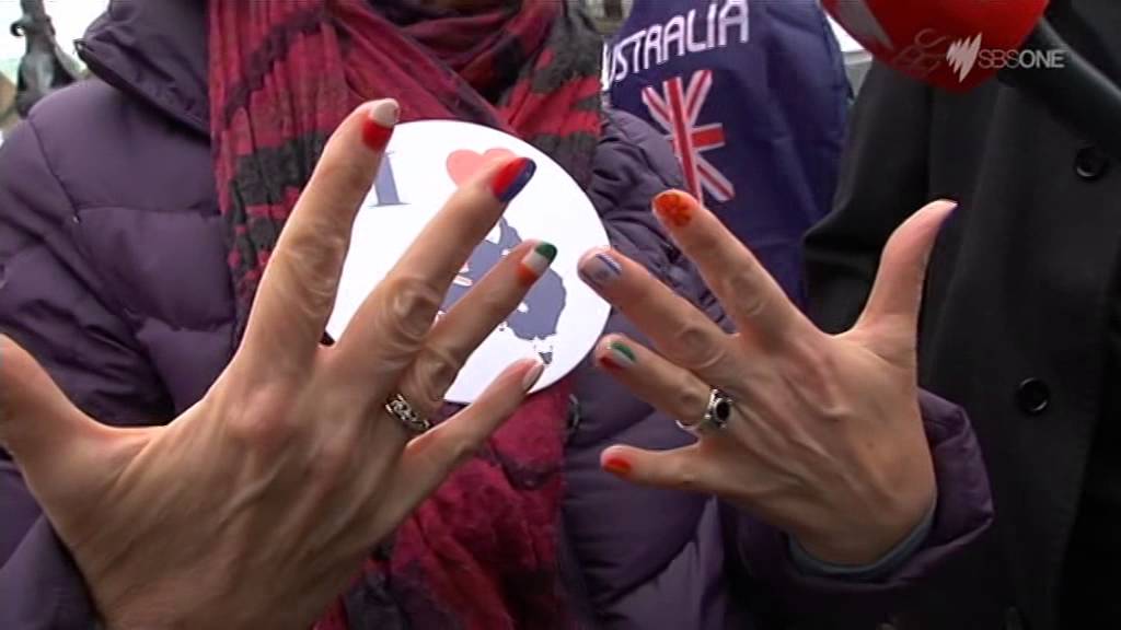Jessica Mauboy & Australian Eurovision Fans at Eurovillage