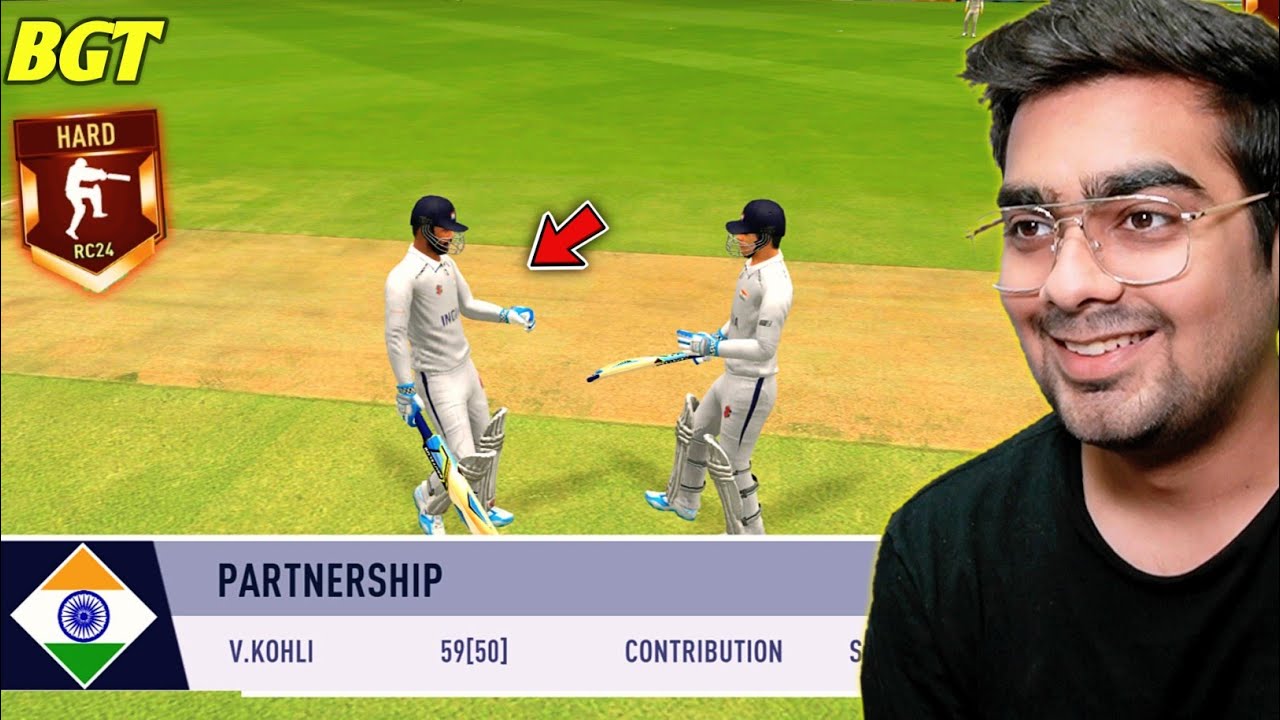 KOHLI And GILL 100* India Vs Australia BGT Test 2 RC 24 (Hard Mode)