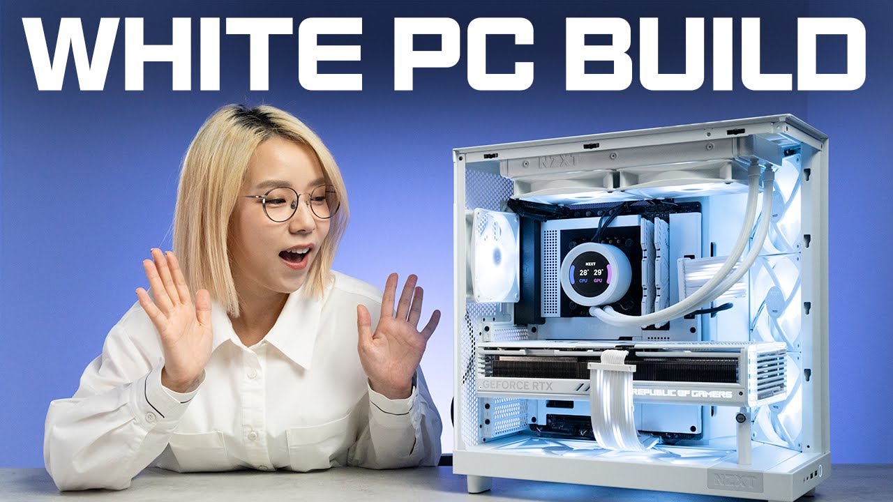 순 백색 PC 빌드 (NZXT H6 FLOW, 13900K, ASUS ROG RTX 4080)
