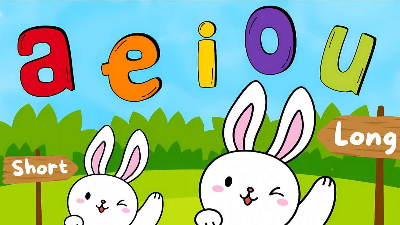 🎶Jolly Phonics Vowel Song: Learning Long and Short Vowel Sounds for Kids!