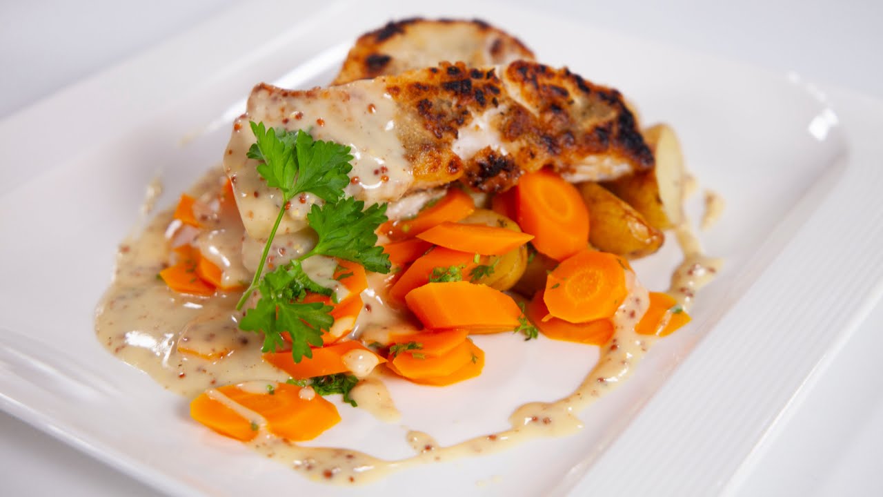 Zanderfilet mit Dijon-Senfsauce | Live & Lecker
