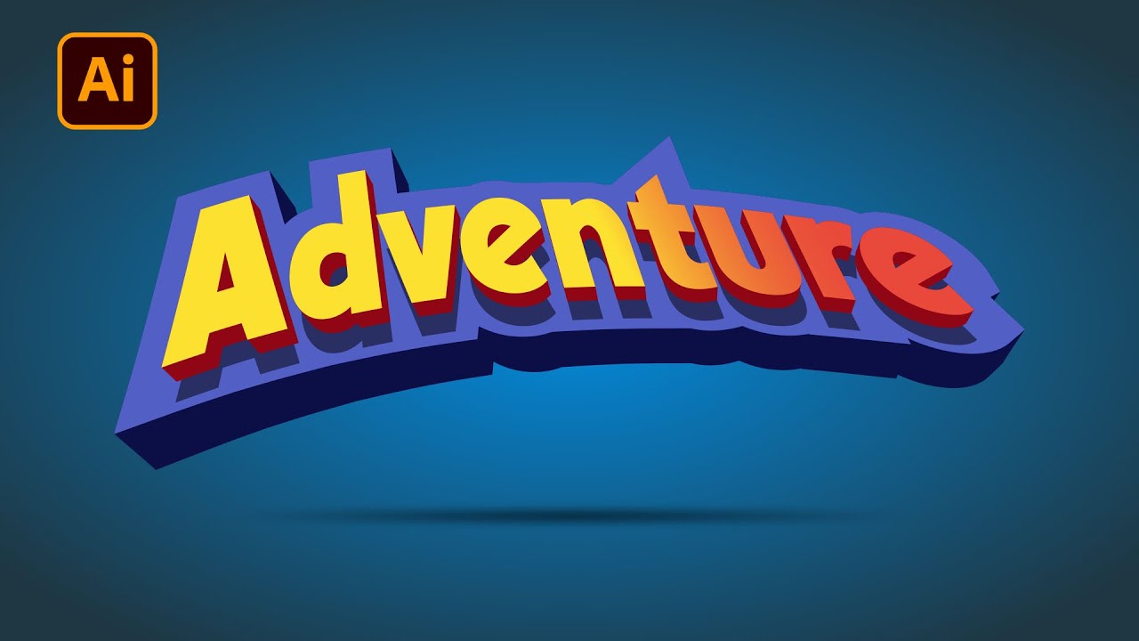 This is How to Create Cartoon Style Text Mockup in Illustrator