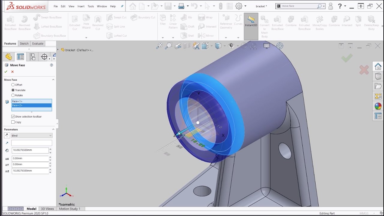 SOLIDWORKS Tech Tip: How to Use the Move Face Command in SOLIDWORKS