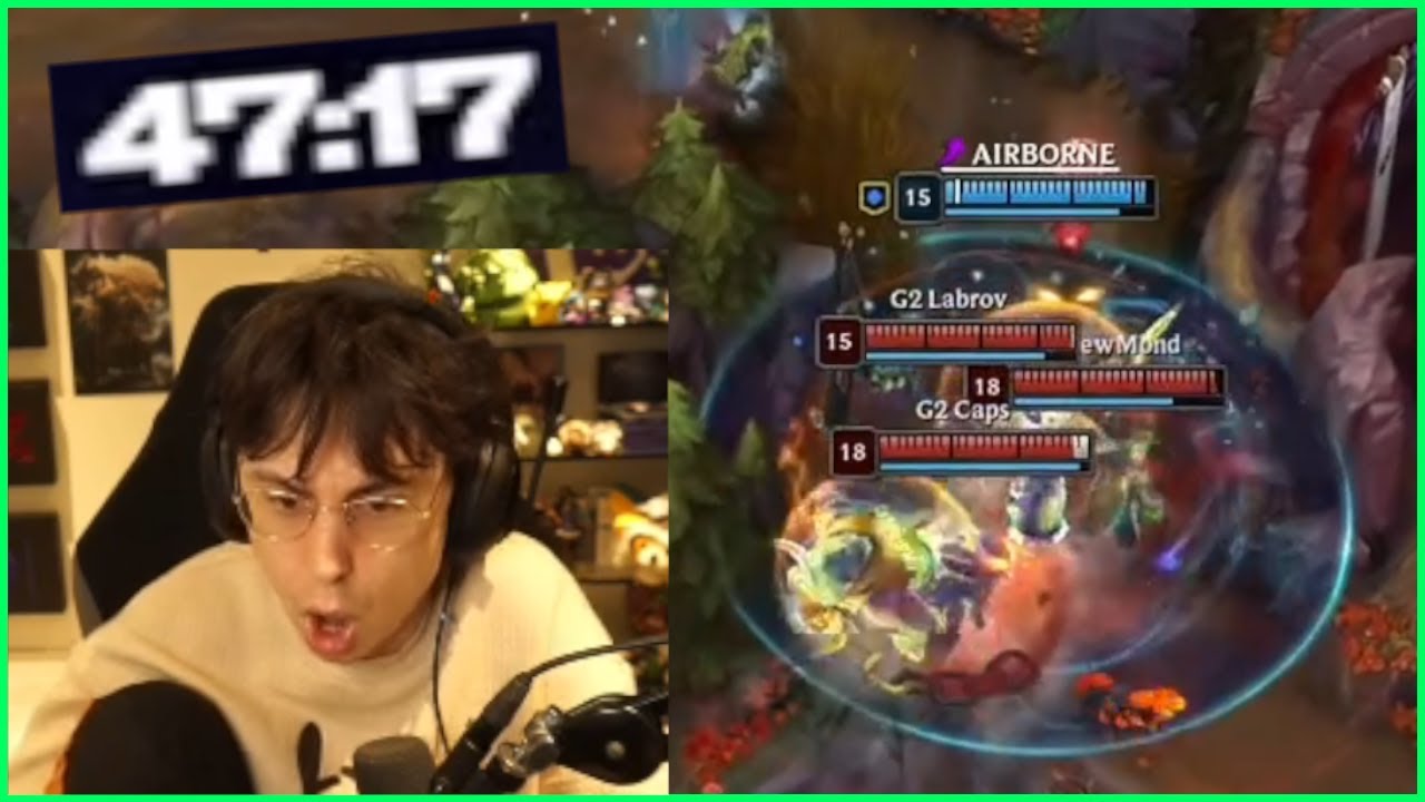 Caedrel Reacts To Ending Of G2 VS VIT 47 Minute Game