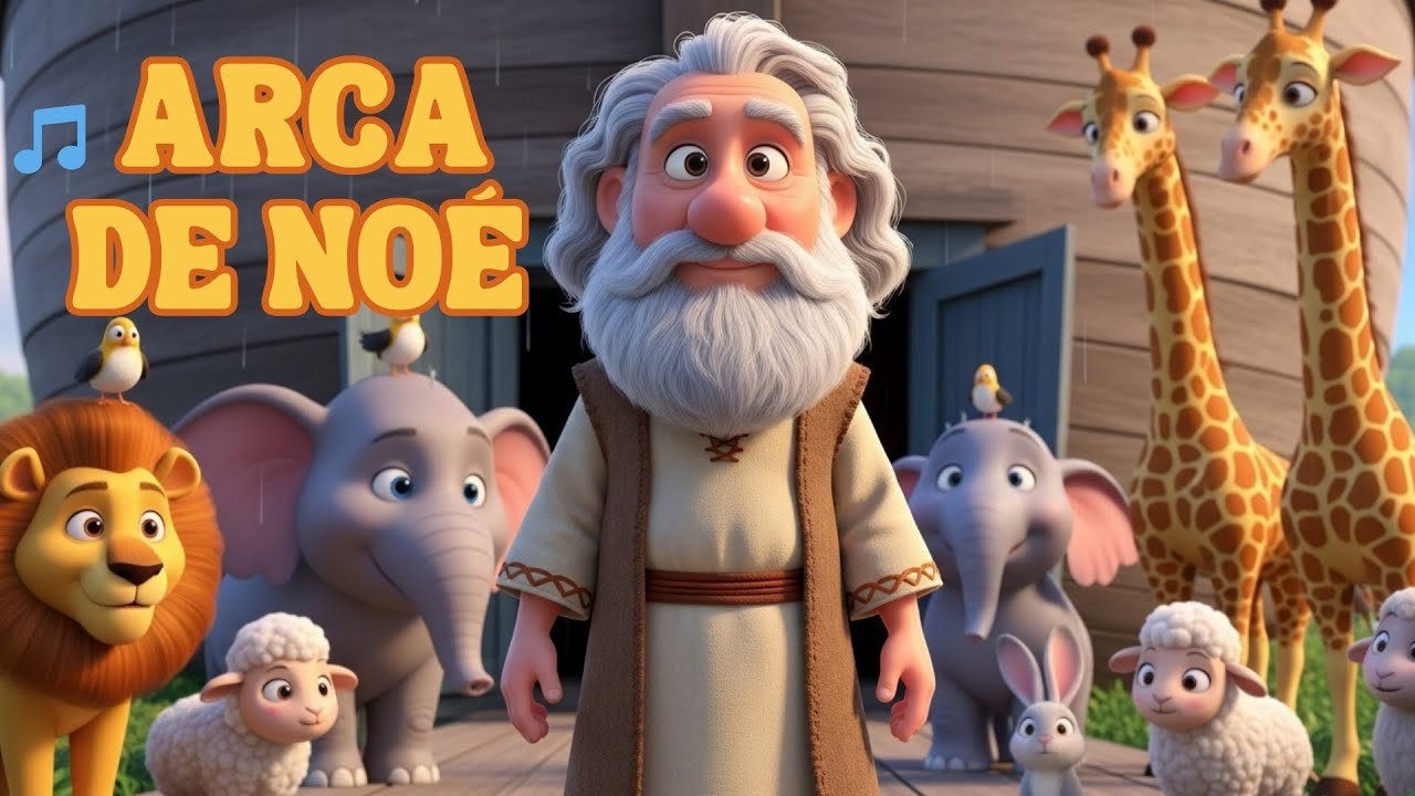 🎵 A Arca de Noé 🛶 | Música Infantil Cristã | O Encanto da Bíblia