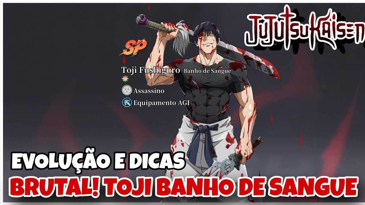 FINALMENTE EVOLUI O TOJI PARA BANHO DE SANGUE, O IMPACTO É ABSURDO! REI DO JUJUTSU 