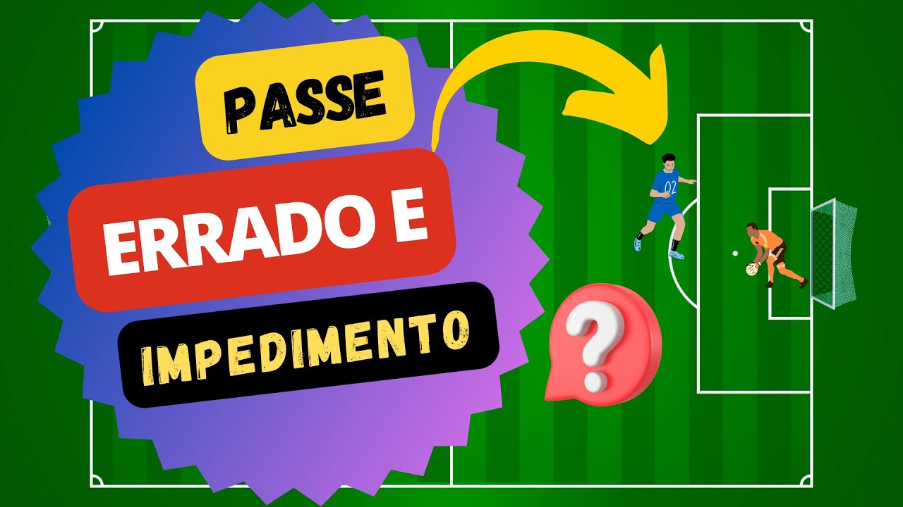 Passe Errado e Impedimento no Futebol #futebol