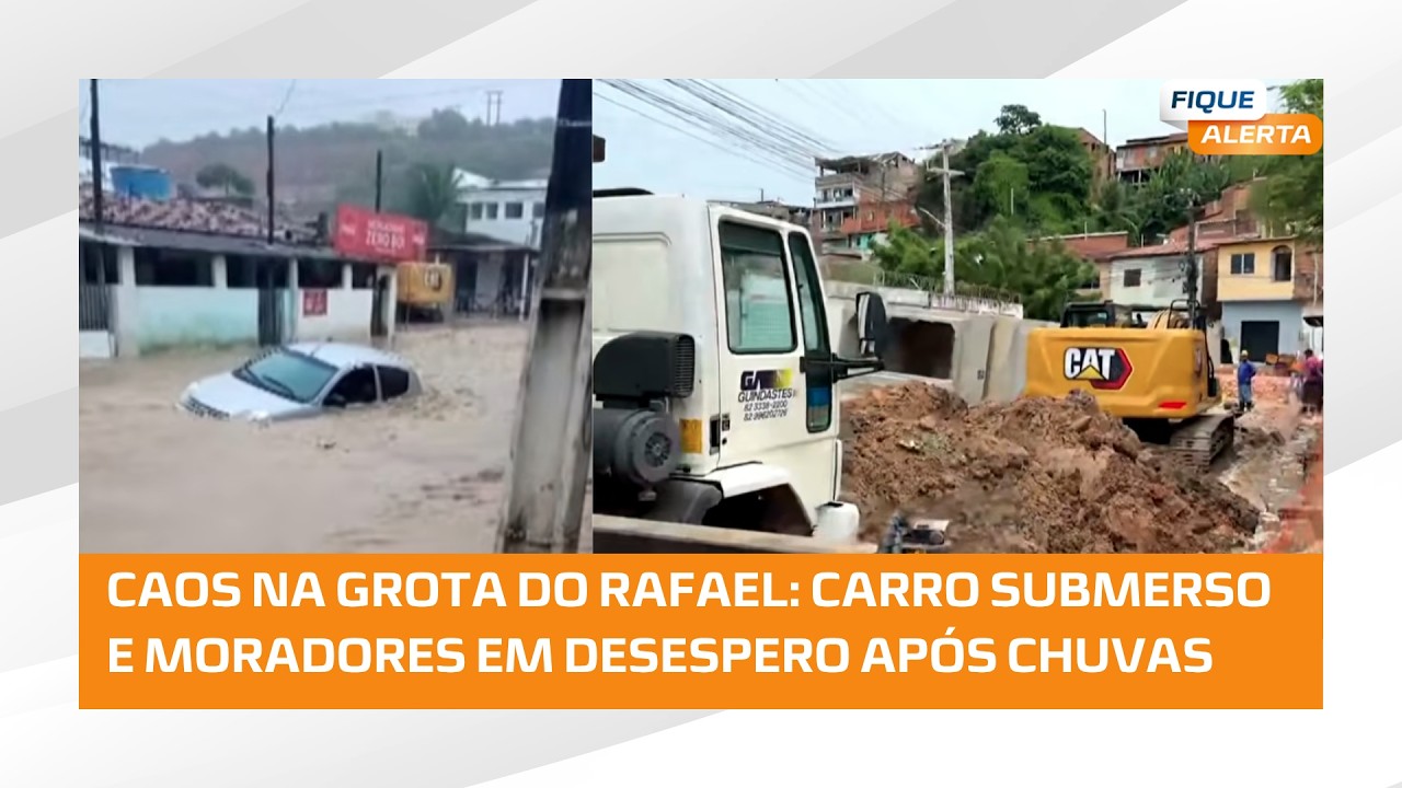Ap&oacute;s alagamento ocorrido ontem na Grota do Rafael, moradores contabilizam preju&iacute;zos