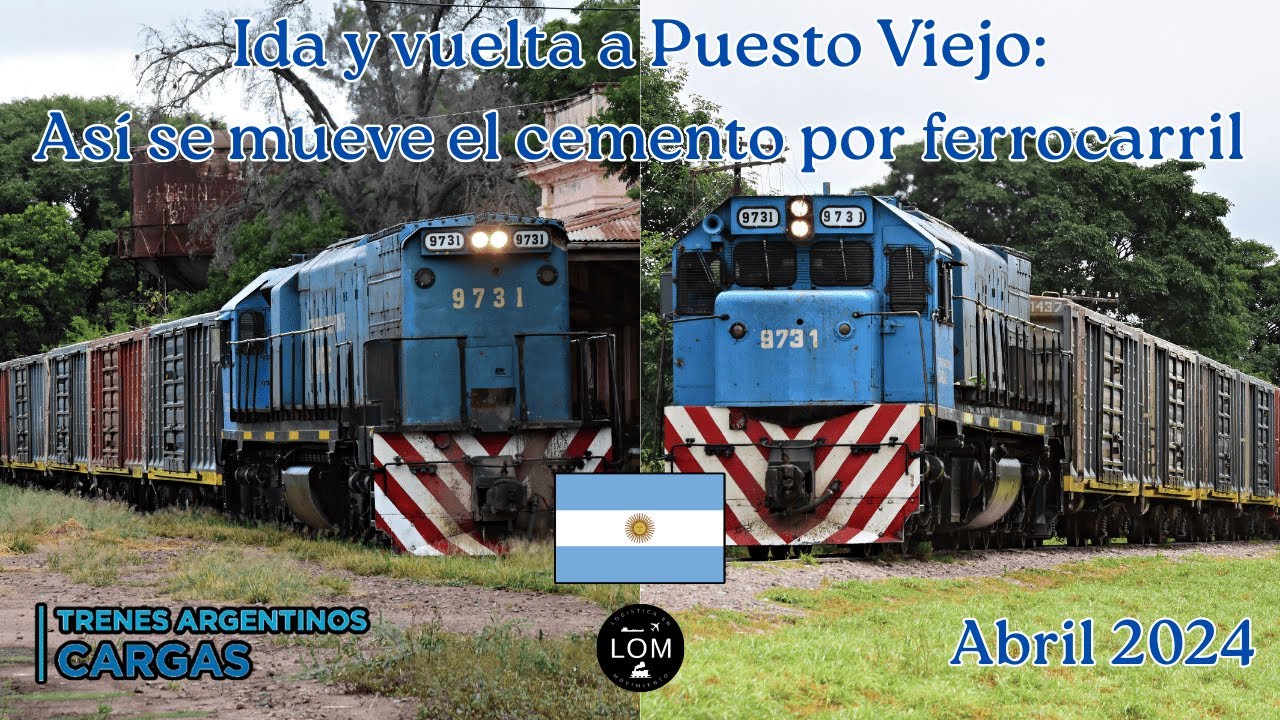 Ida y vuelta a Puesto Viejo: Así se mueve el cemento por ferrocarril - Abril 2024