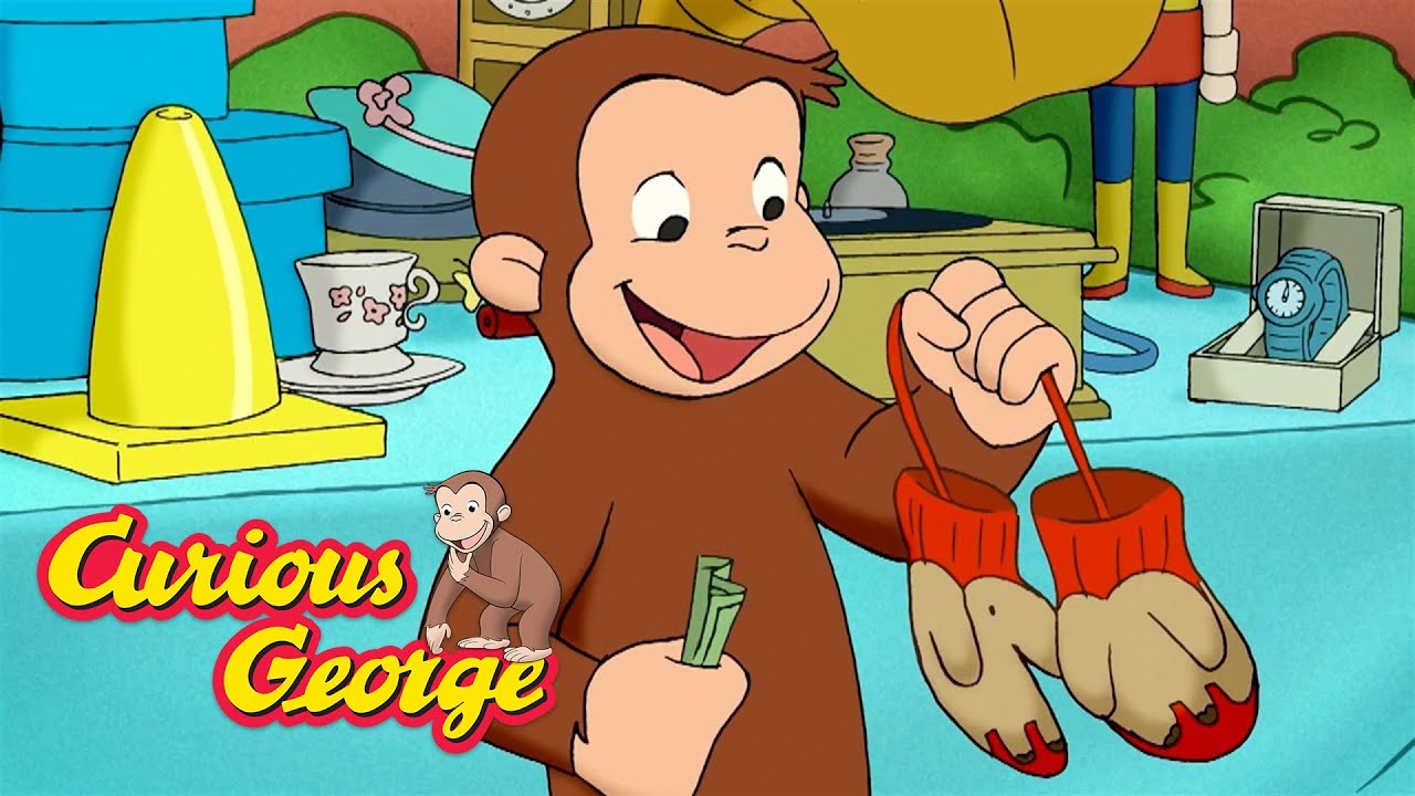 George's Elephant Mittens  🐵 Curious George 🐵 Kids Cartoon 🐵 Kids Movies