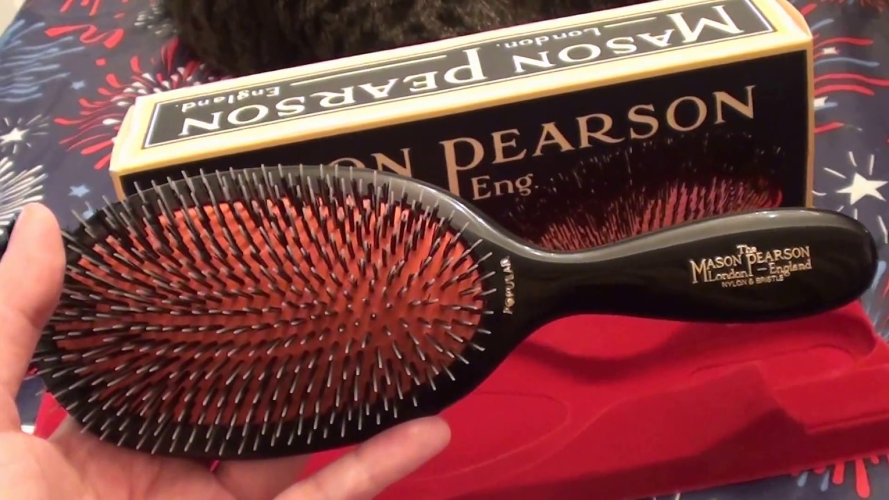 MASON PEARSON Popular Mixture Hair Brush Large London England REVIEW