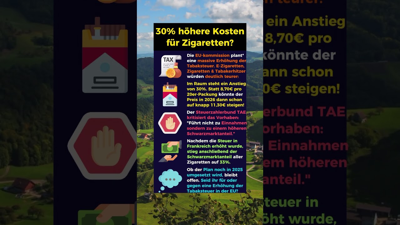 30% Preisanstieg bei Zigaretten!