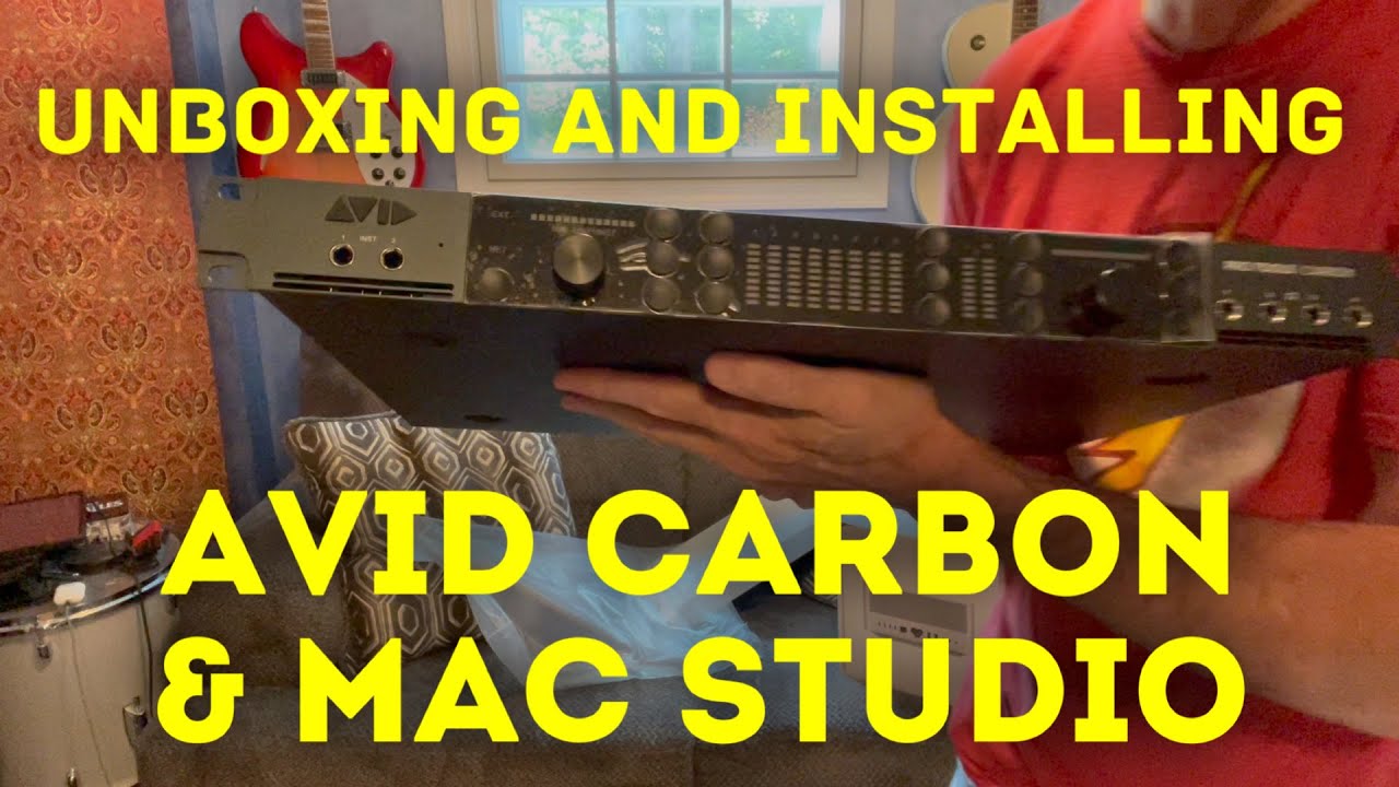 Avid Carbon and Mac Studio unboxing and installation and configuration for a recording studio.