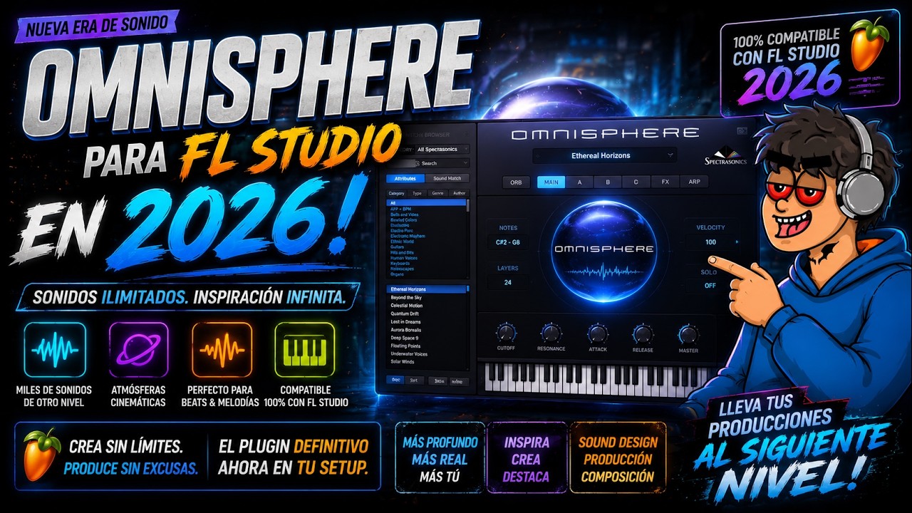 OMNISPHERE GRATIS +Bancos de SONIDOS FL STUDIO  2026