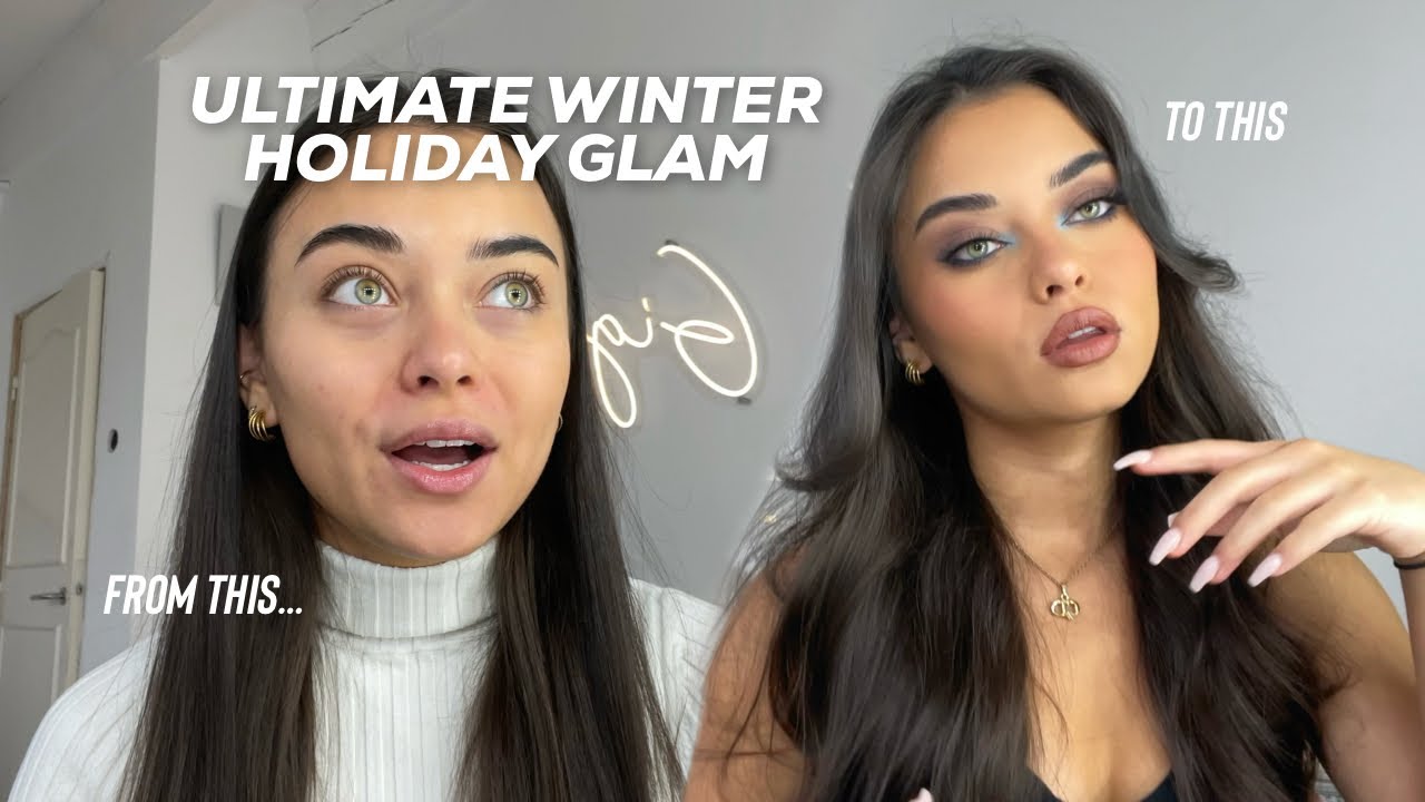 ultimate winter glam *holiday makeup transformation*