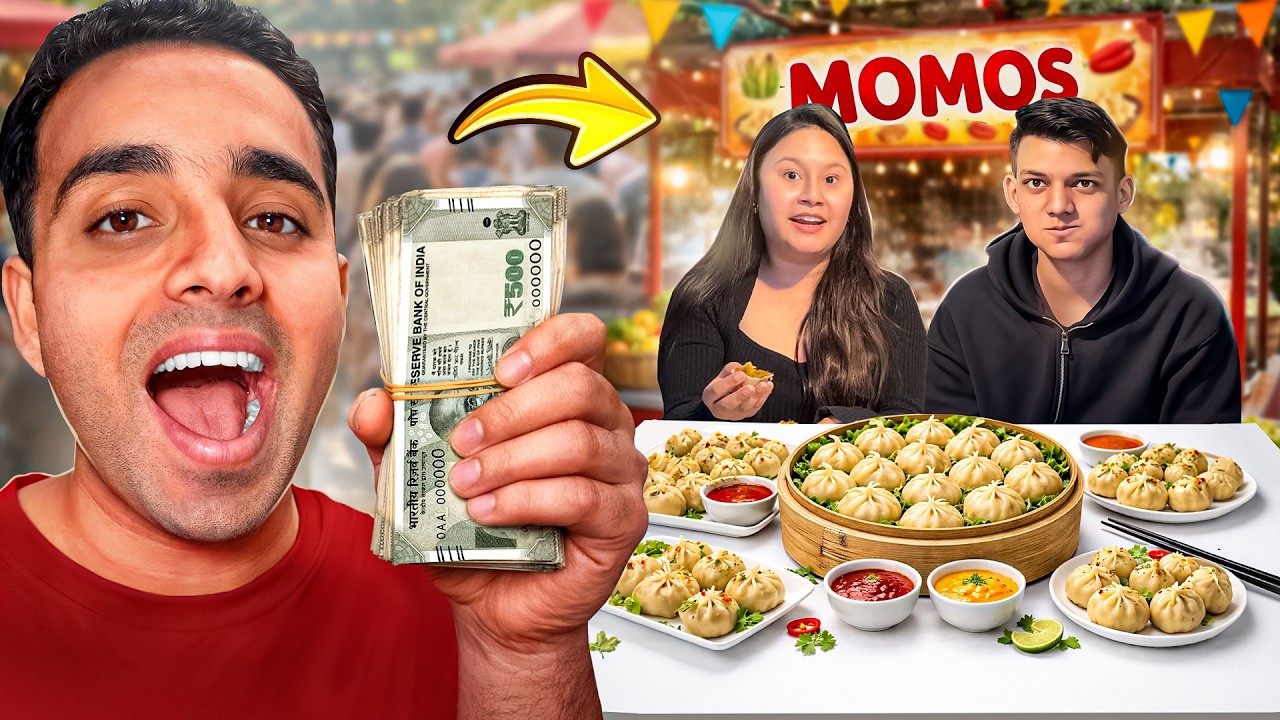 5000 Rs For 30 Momos 🤑 Girl VS Boy