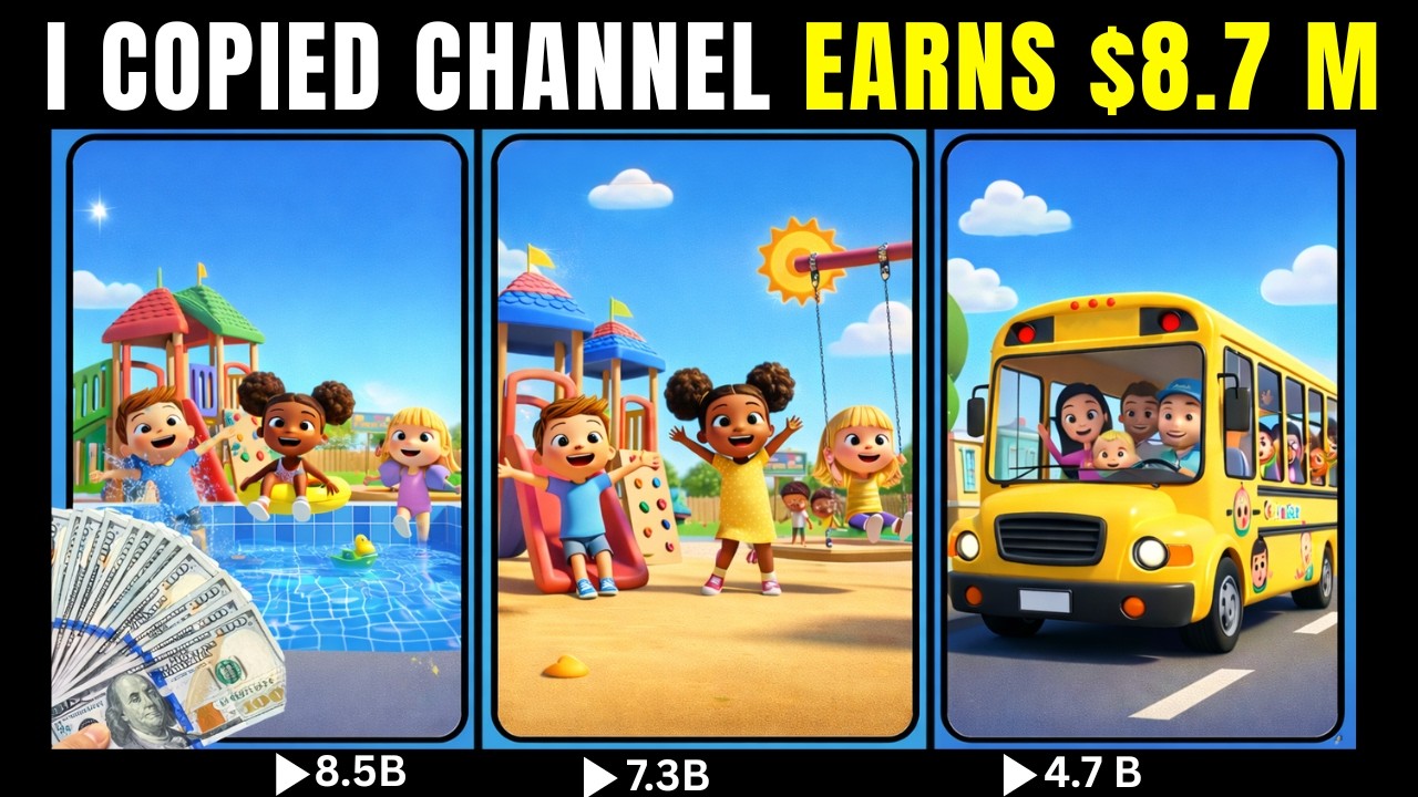 I Copied CHANNEL EARNS $8.7M Using 100% Free AI