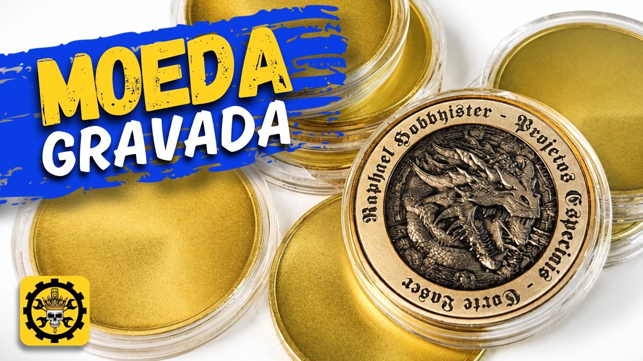 Moeda Depth Map na Fiber 30w é possivel? Gravação a laser explicada