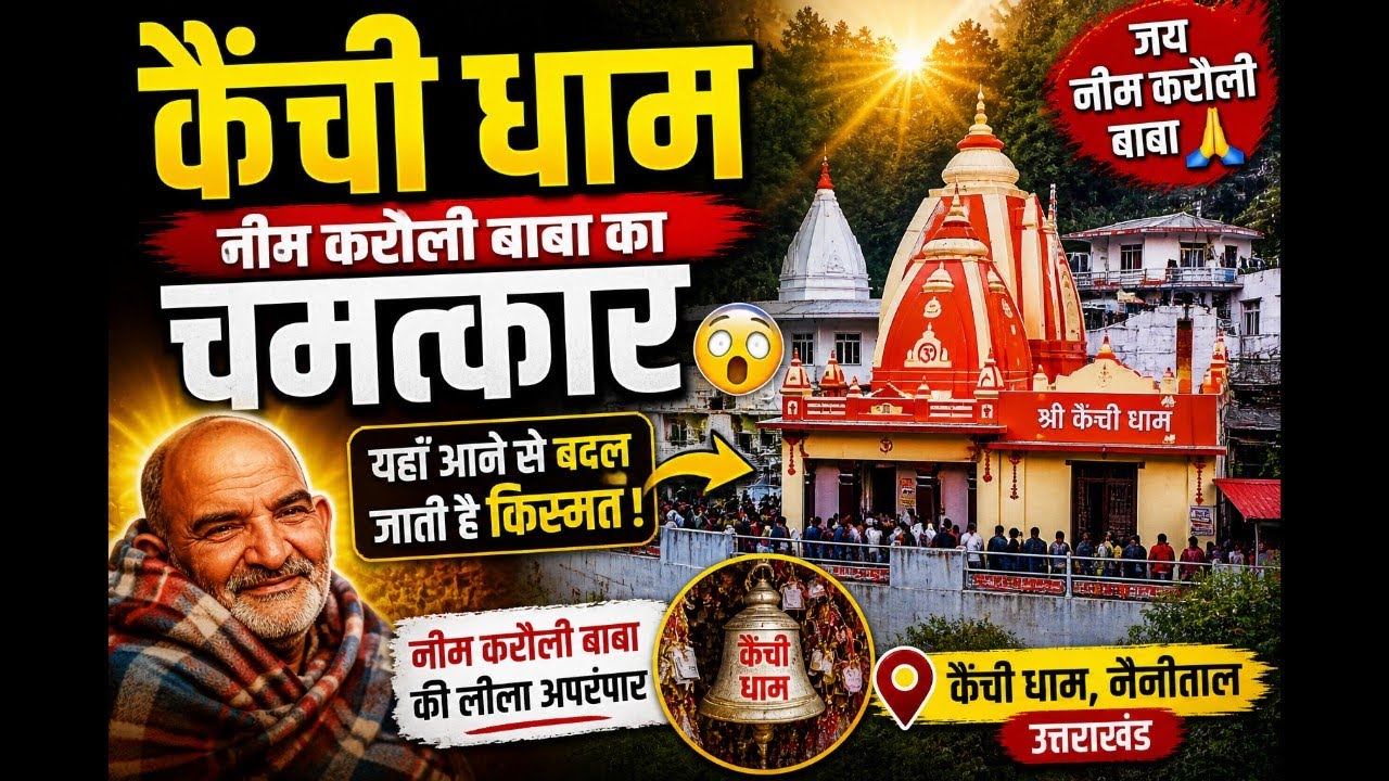 कैंची धाम | Kainchi Dham (Nainital) Uttra Khand | Neem Karoli Baba Ashram | Neeb Karori | The Kdtube