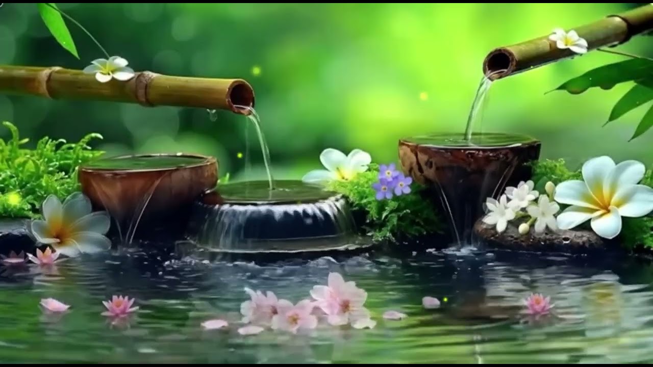 Relaxing Music + Water Sounds Calming Music, Stress Relief, Relax Mind and Body