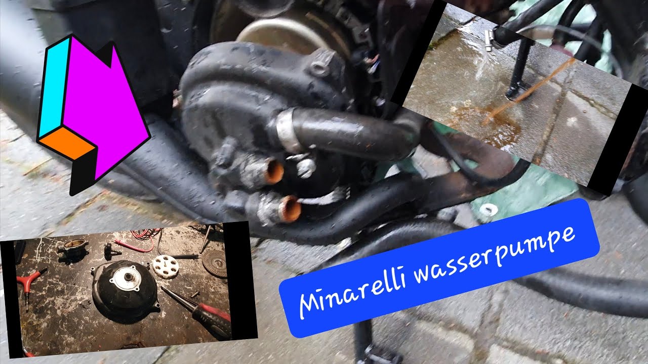 Minarelli Aerox Wasserpumpe undicht Roller tropft Wasser Kühlmittel Reparatursatz Tauschen Wechseln