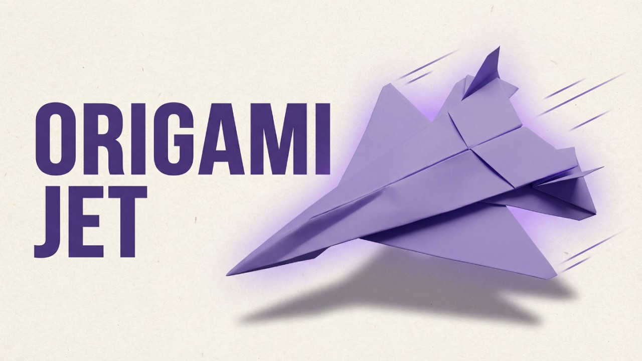Origami Paper Plane ✈️ | Sukhoi SU-27 Fighter Jet 🛩️