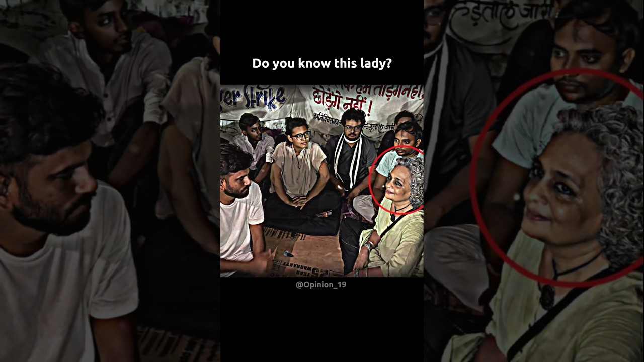 Who is this lady seen at NEET Protest of CJP? |CJP||BJP||Abhijit Dipke| #shorts