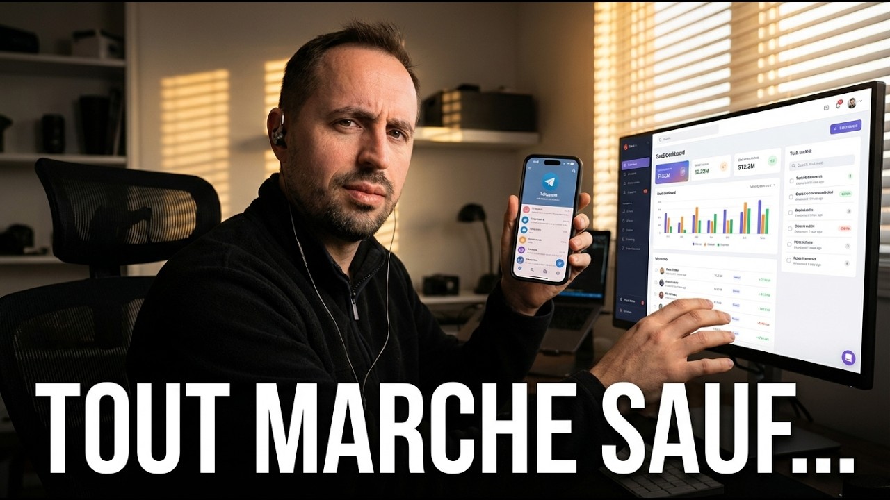 Jour 12 — Dashboard, clients, chantiers, tâches et bot Telegram en une après-midi