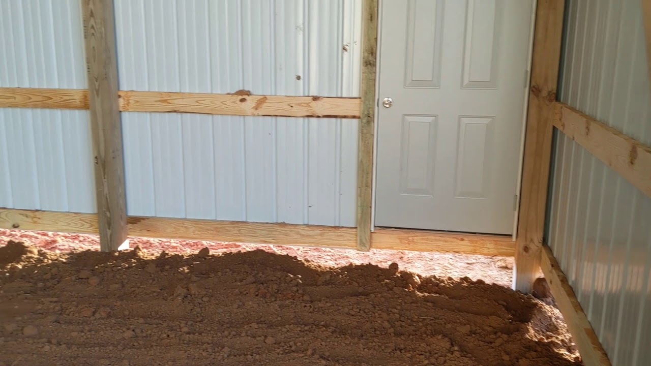 Grading for Pole Barn Concrete Slab at North Pole Farms Christmas Tree Division