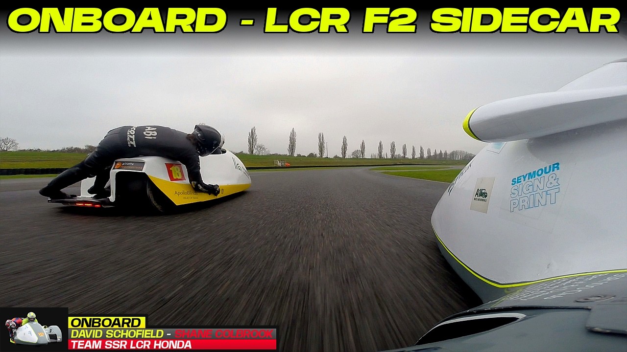 ONBOARD: LCR F2 Sidecar at Mallory Park! - Team SSR - David Schofield & Shane Colbrook | CRMC Test