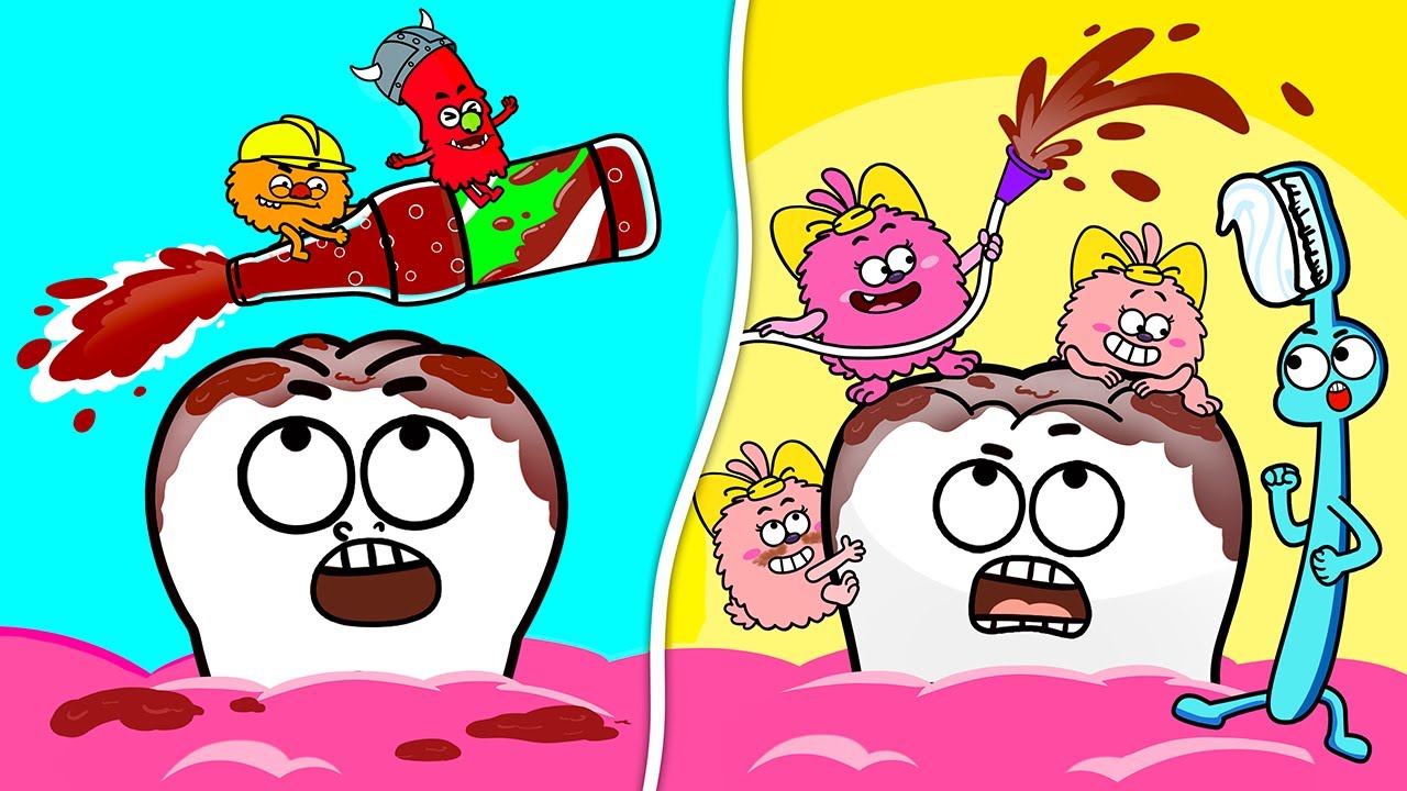 Kids Learn To Brush Teeth | Healthy Good Habits | Nursery Rhymes | Cartoons for Kids