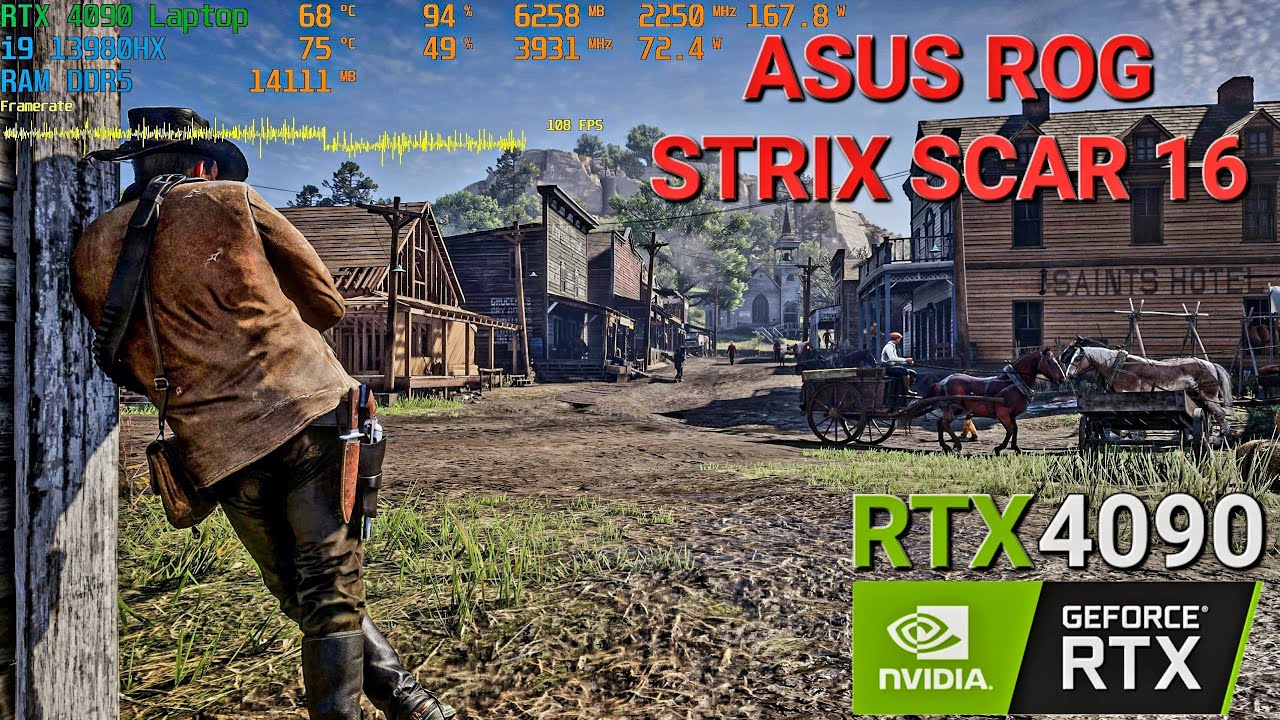 ASUS ROG STRIX SCAR 16 - Red Dead Redemption 2 (RTX 4090 MiniLED HDR)