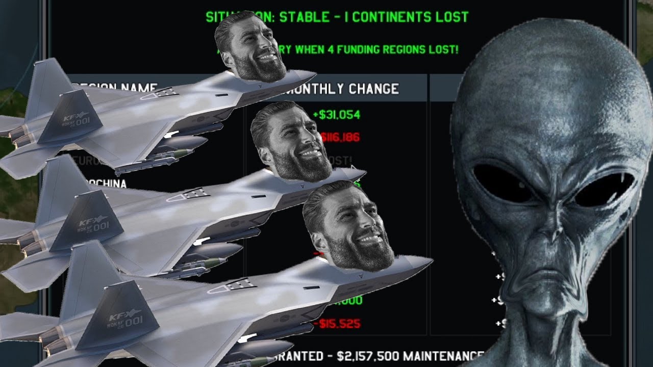 destroying the alien invasion with jets only | Xenonauts