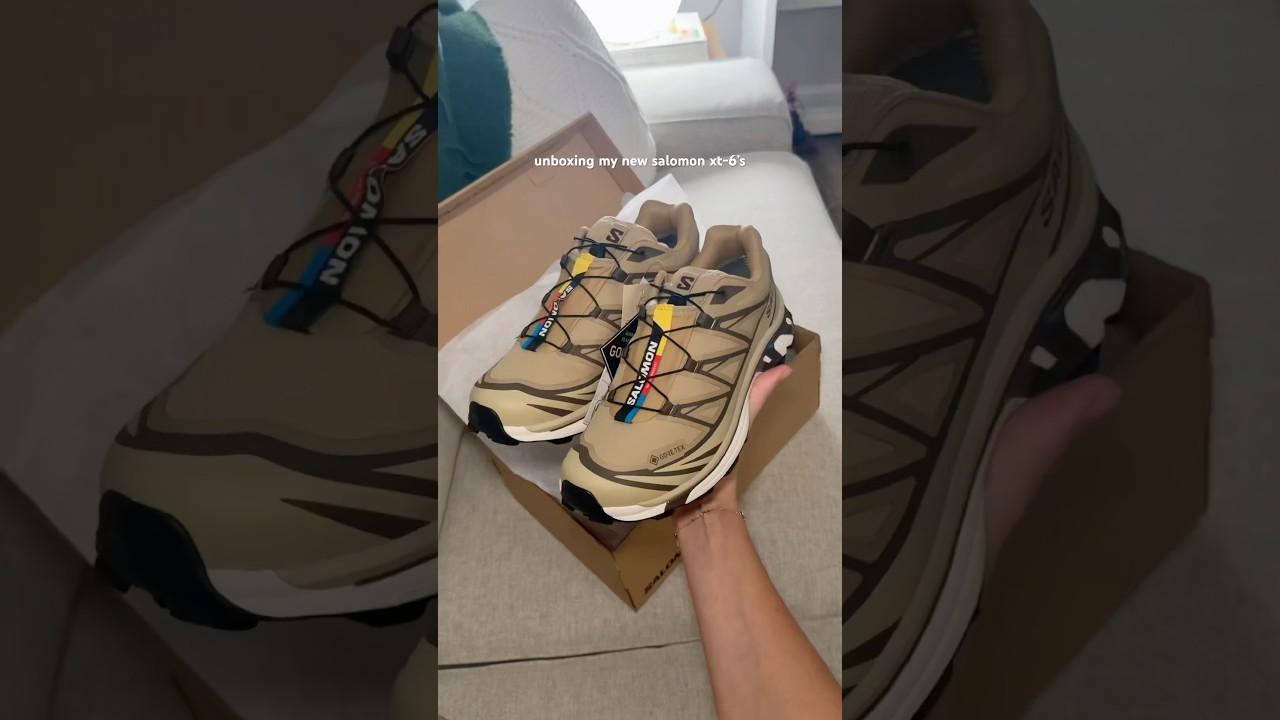 salomon xt-6 unboxing!! 🤎🍫 #salomon #sneakers #shortsfeed