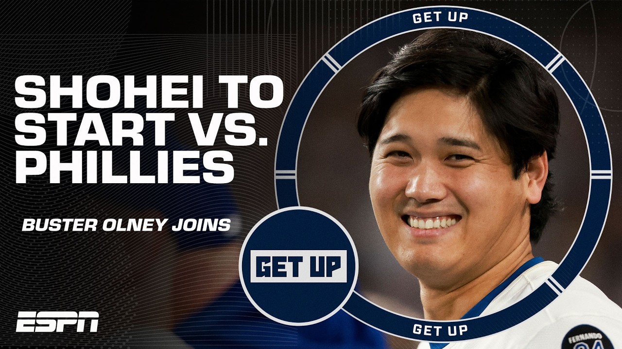 SHOHEI OHTANI TO MAKE HIS POSTSEASON PITCHING DEBUT 🚨 Will pitch Game 1 vs. the Phillies | Get Up