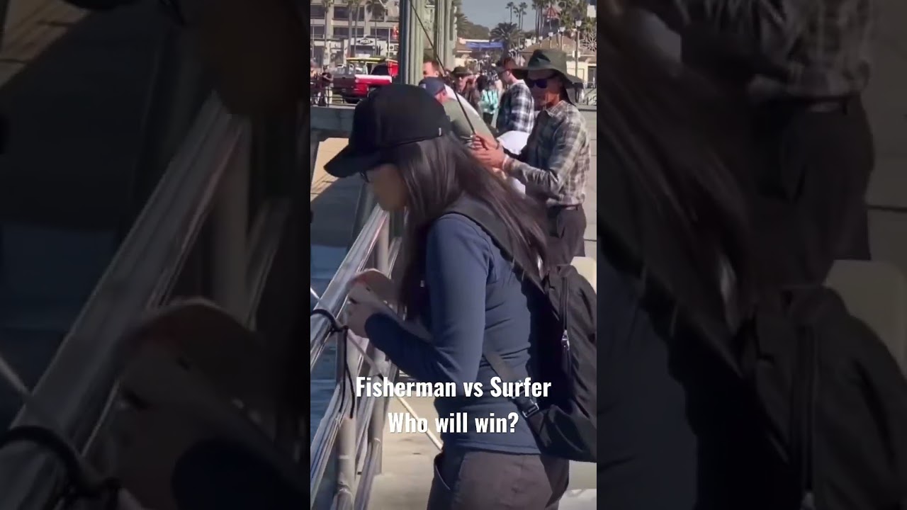 This is why you SHOULD NEVER surf or swim near a FISHING PIER! #shorts